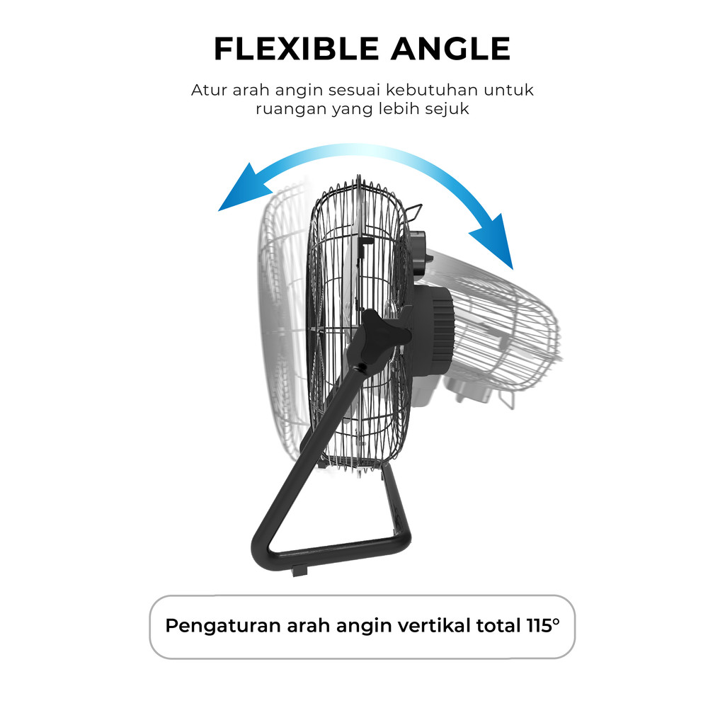 Maspion Power Desk Fan Kipas Angin Meja 16 Inch PW-1604 D - Gambar 4