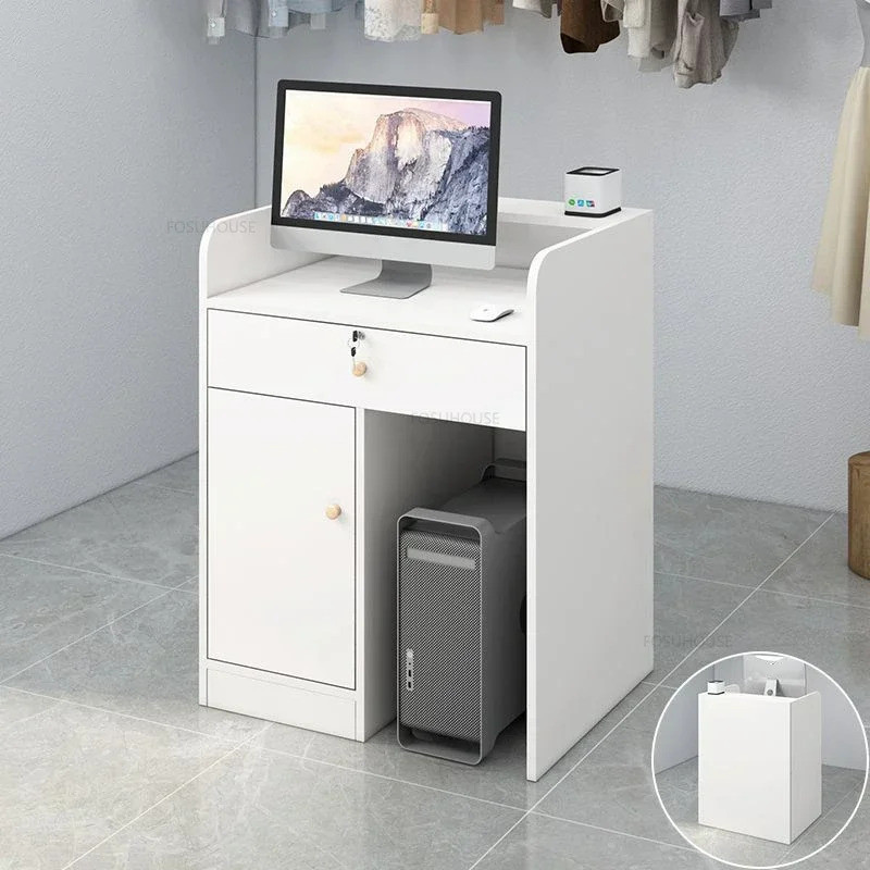 Nordic Small Reception Desks Restaurant Front Desk Reception Counter ...