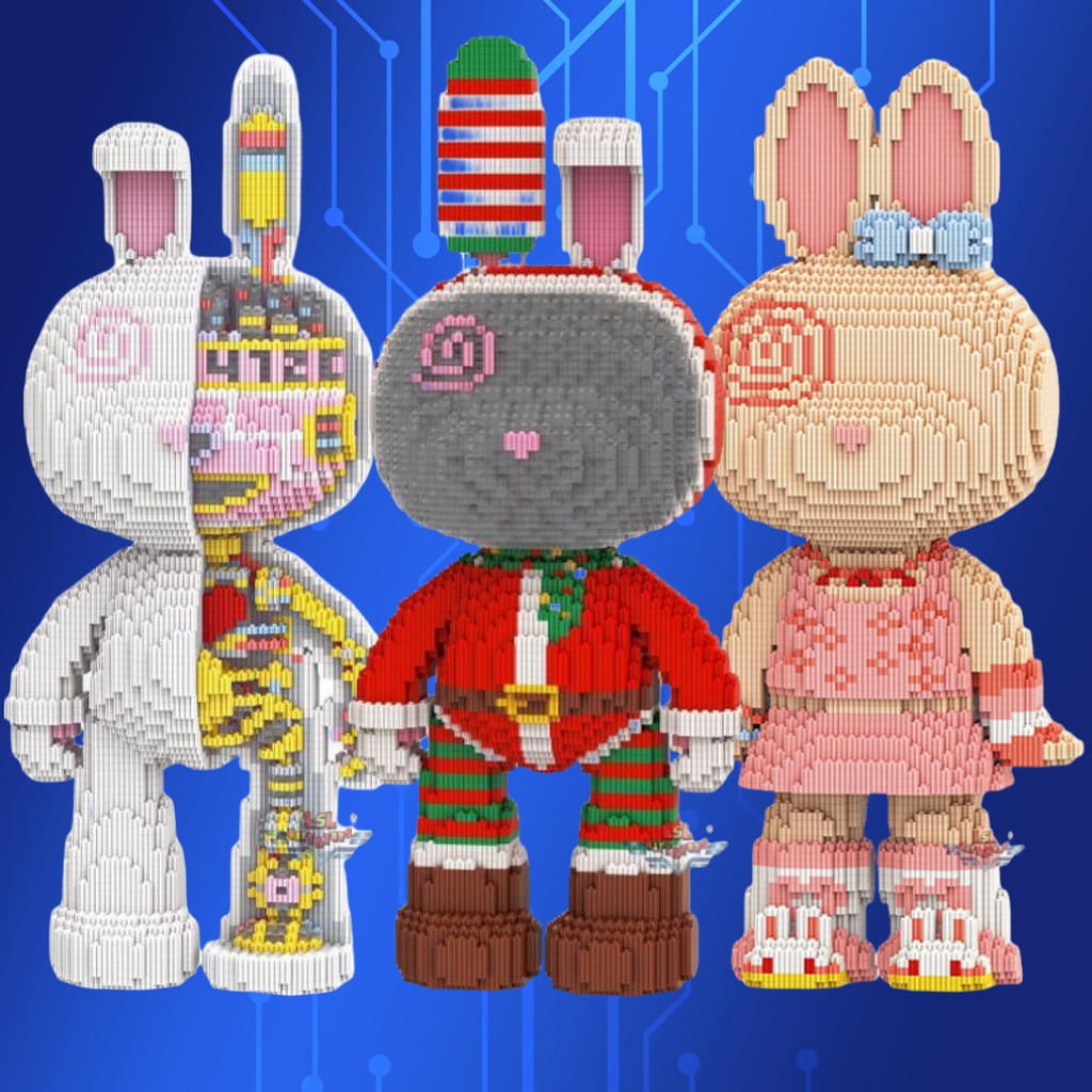 LSL GIFTS DIY Assembly Momo Series Stellar Bunny Rabbit Brick Nano ...