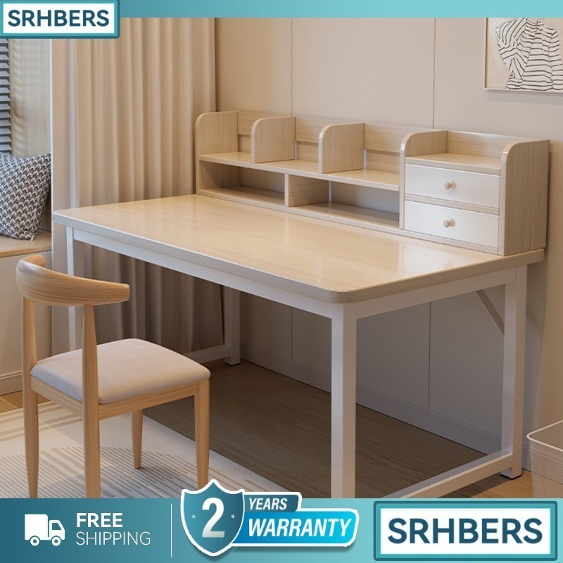 SR Study Table Computer Table Bookshelf Integrated Desk Bedroom Family ...