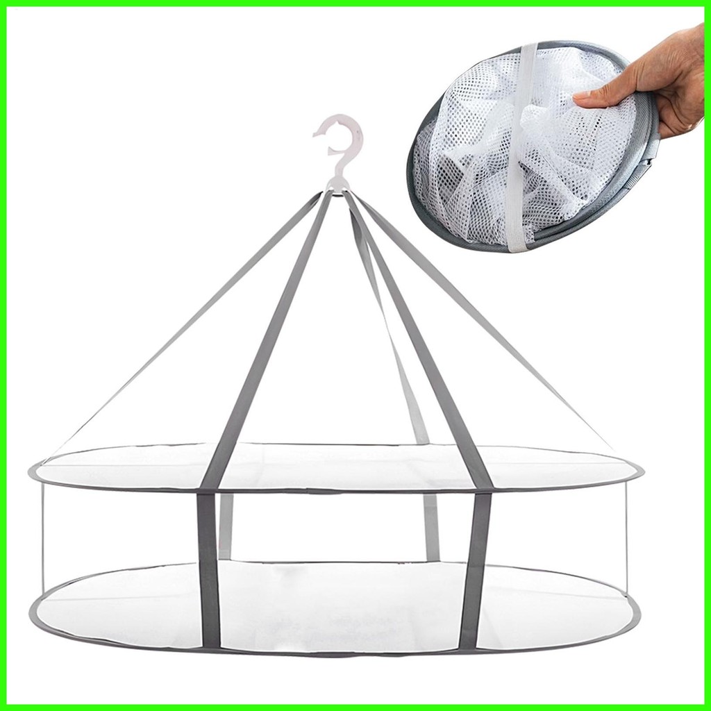 Sweater Drying Rack Folding Flat Clothes Dryer Rack Mesh Large Dry ...