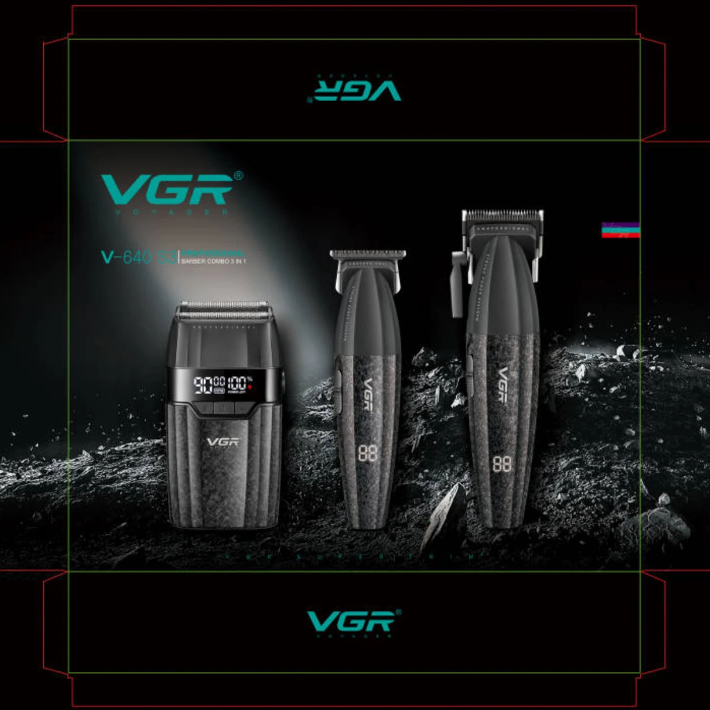 VGR V-640S3 Professional Hair Clipper Rechargeable and Adjustable 3 ...