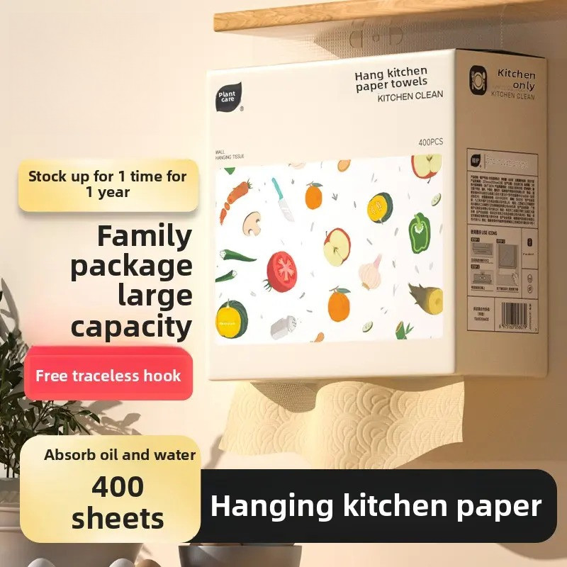 Botare Kitchen Tissue Towel Hanging Removable Oil-absorbent Tissue 400 ...