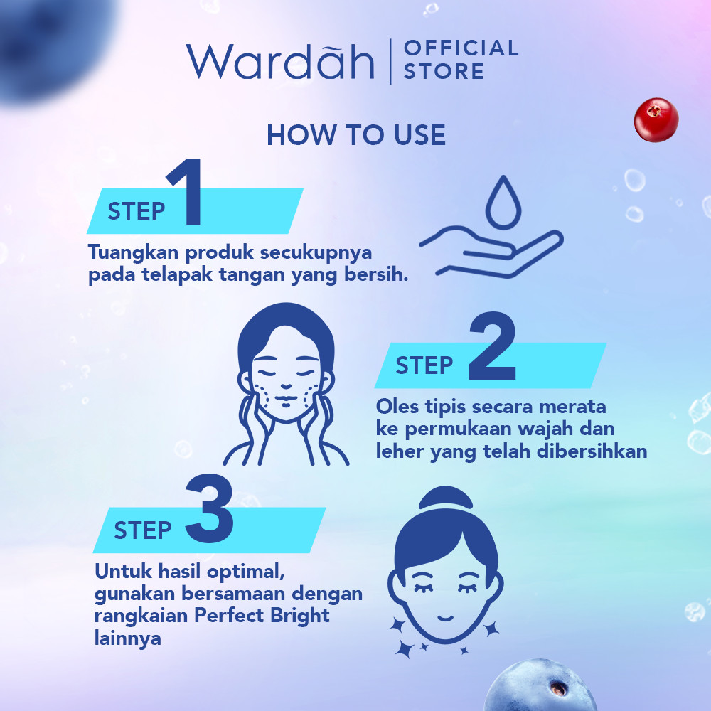 WARDAH Perfect Bright Moisturizer Bright + Oil Control SPF 30 PA+++ 20 ml - Pelembab untuk Kulit Normal Cenderung Berminyak - Mencerahkan Dengan Hasil Matte - Skincare - Gambar 4