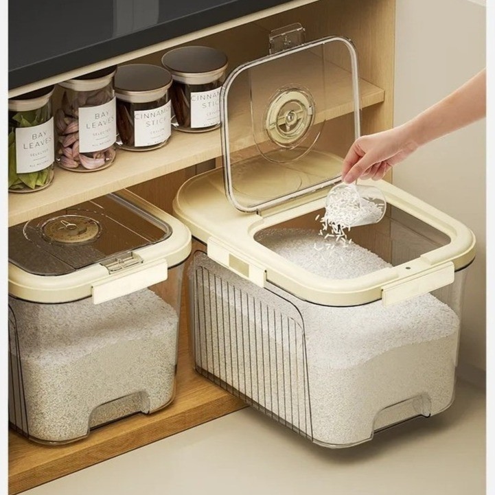 【SG Local Stock】 Rice Container Rice Storage Box Insect Proof Timing ...