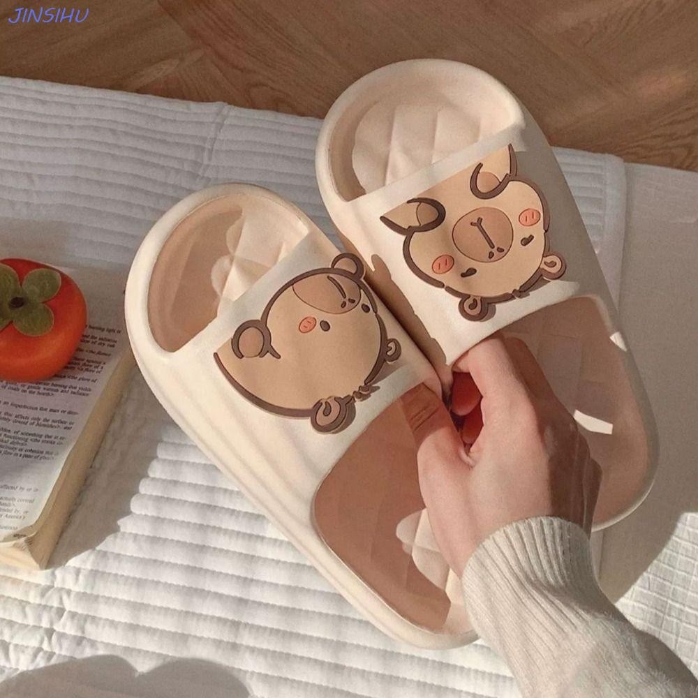 1 Pair Capybara Children's Summer Sandals, Non-Slip Breathable Closed Toe EVA Slippers