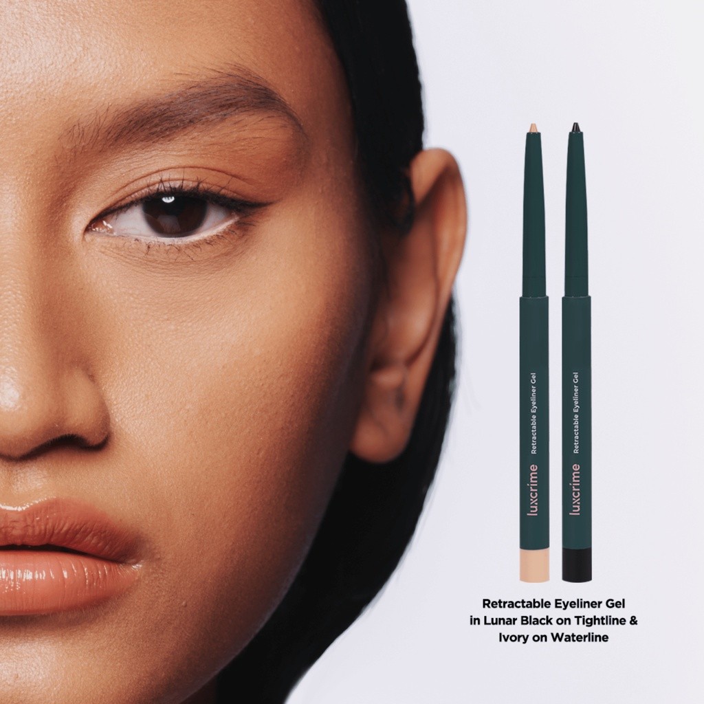 Luxcrime Retractable Eyeliner - Waterproof / Merah Jingga Official - Gambar 3