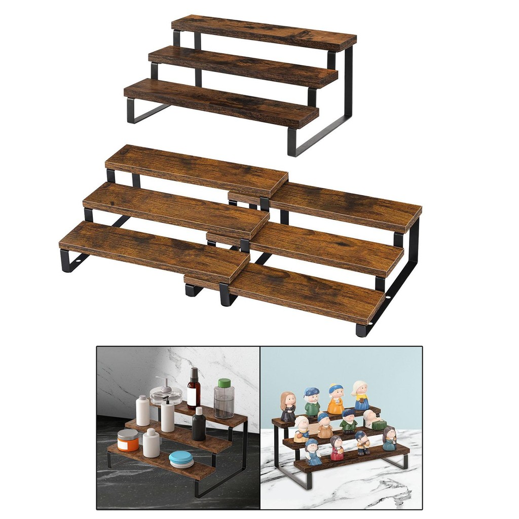 [svzfjuv] 3 Tier Spice Rack Seasoning Organizer Display Riser Stand ...