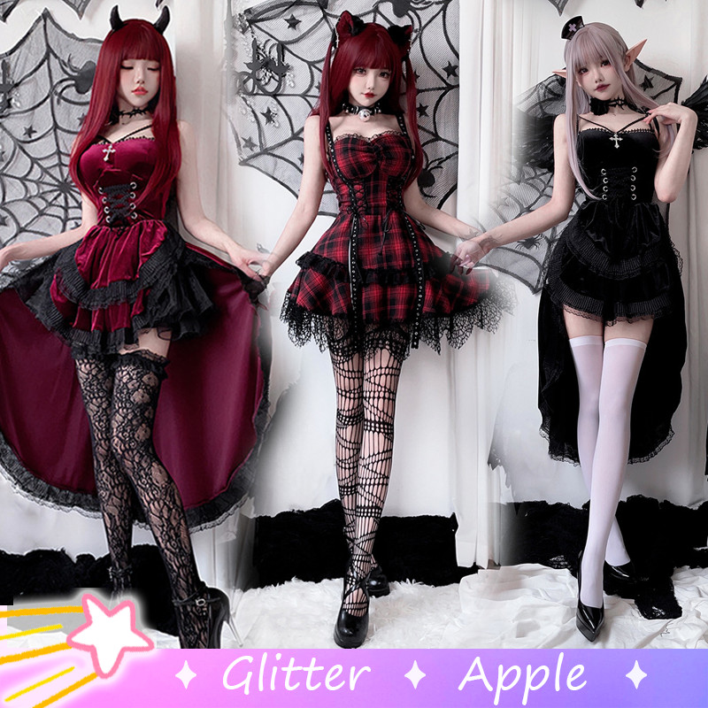 Devil Gothic Style Lolita Dress For Women Sexy Halloween Cosplay ...