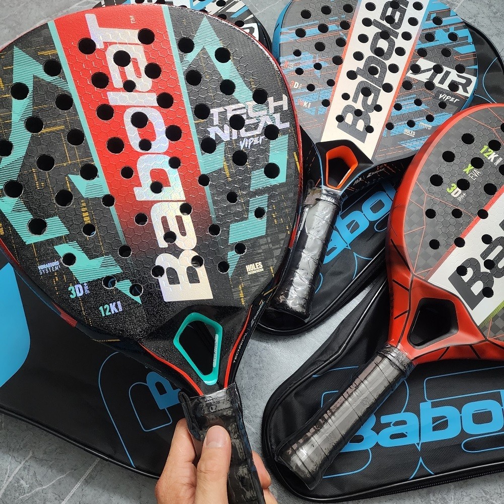 Wilson Padel Racket 3K 12K 16K Carbon Fiber Surface with EVA Memory ...