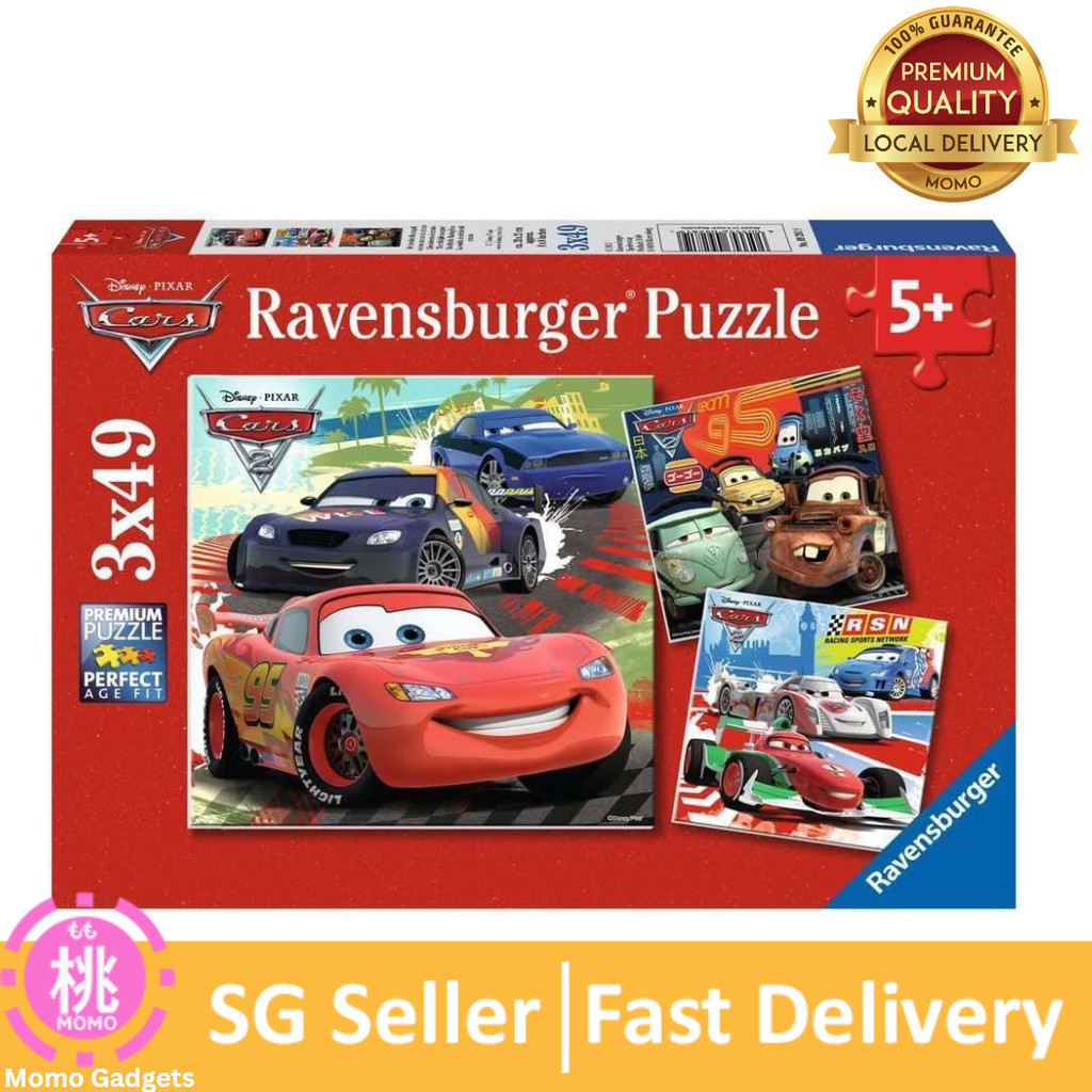 Ravensburger Disney Cars: Worldwide Racing Fun - 3 x 49-Piece Jigsaw ...