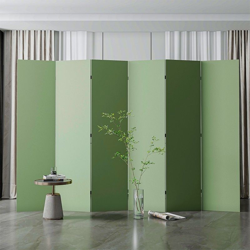 Solid Color Subareas Screens Living Room Folding Mobile Simple Modern