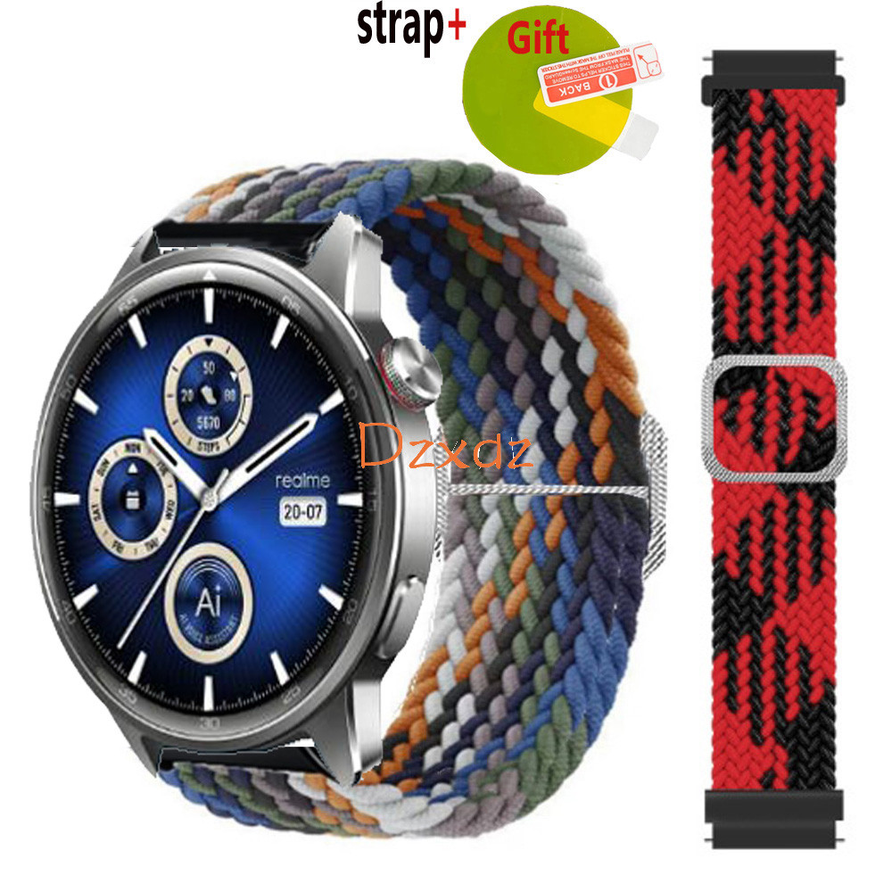 Straps For Realme Watch S2 S Smart Watch Strap Watch Band Nylon Adjustable Bracelet Bands Accessories