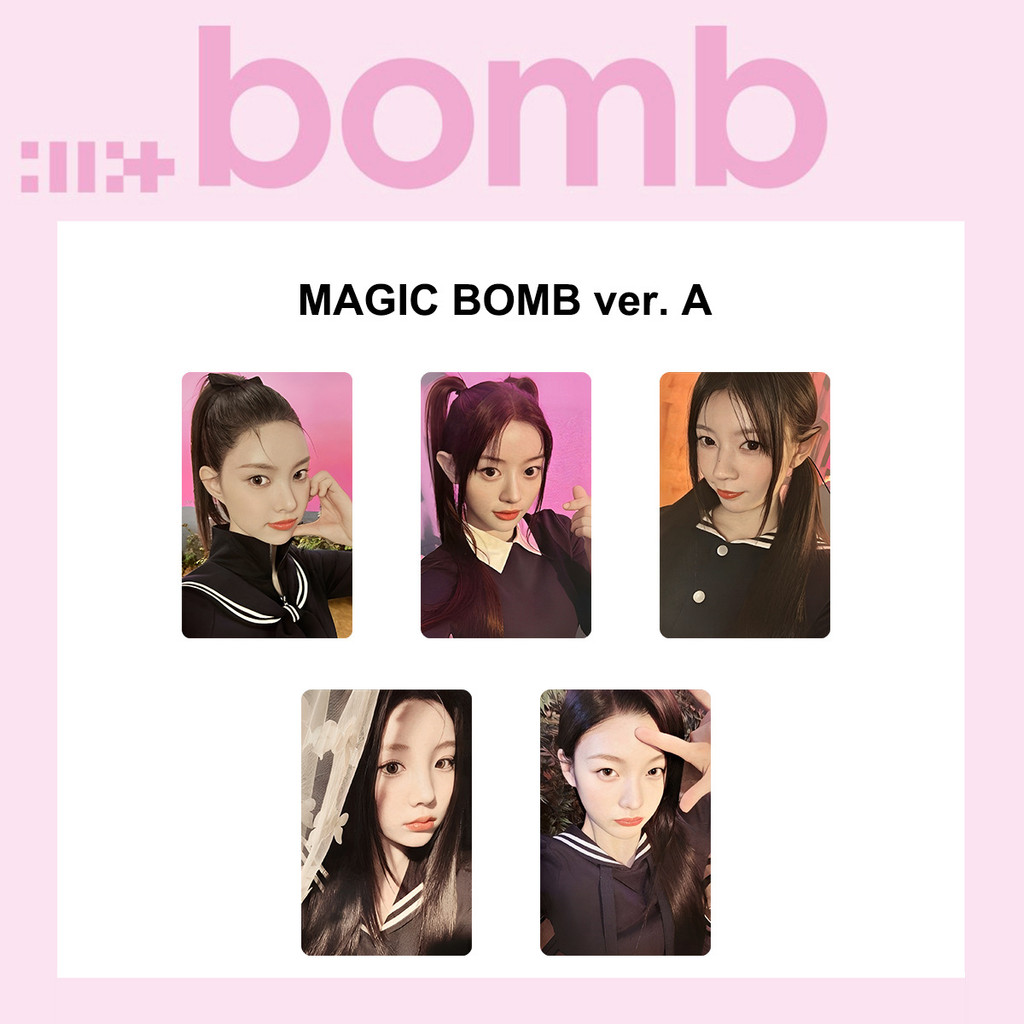 ILLIT BOMB GLLIT MEMBERSHIP Lomo Cards LIGHT STICK Acrylic Key