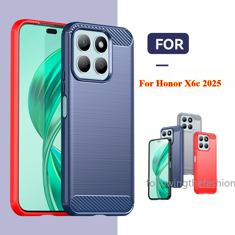 Soft TPU Silicone Case For HONOR X6c (6.61") – Lavender Grey, Shockproof, Slim Fit, Easy To Clean