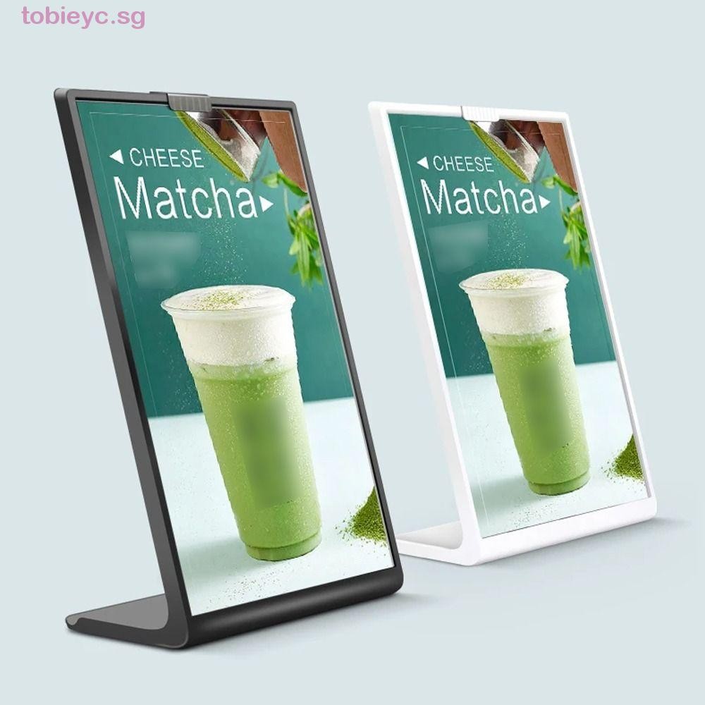 TOBIE Acrylic Sign Holders, L-Shaped Plastic Menu Display Stand, Wine ...