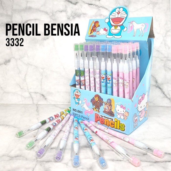 Bensia Pencil, Removable Pencil, Refill, Stacking, Cute Characters ...