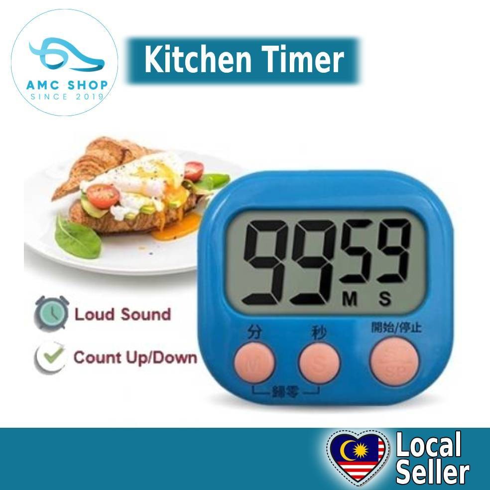 LCD Digital Salon Timer Kitchen Cooking Baking Oven Timer Countdown ...
