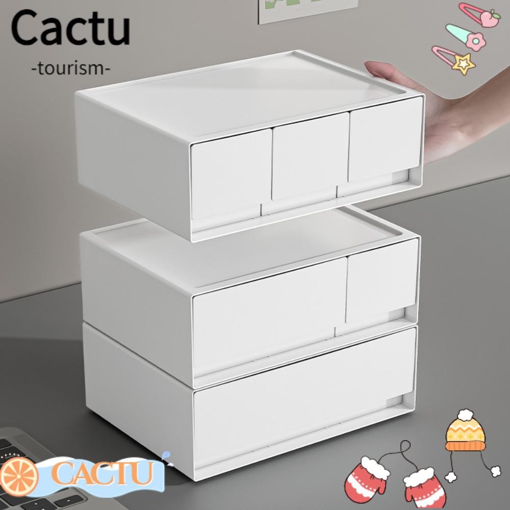 CACTUS Drawer Storage Rack, Stackable Plastic Stackable Storage Box ...