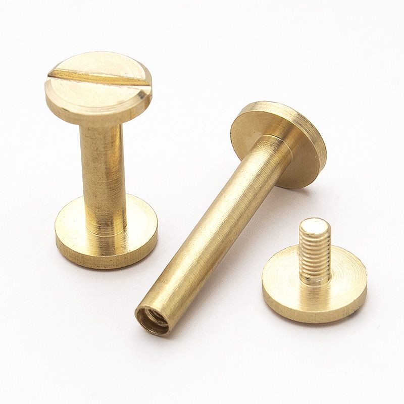 Brass belt buckle, flat head screw, manual belt rivet, belt bag ...