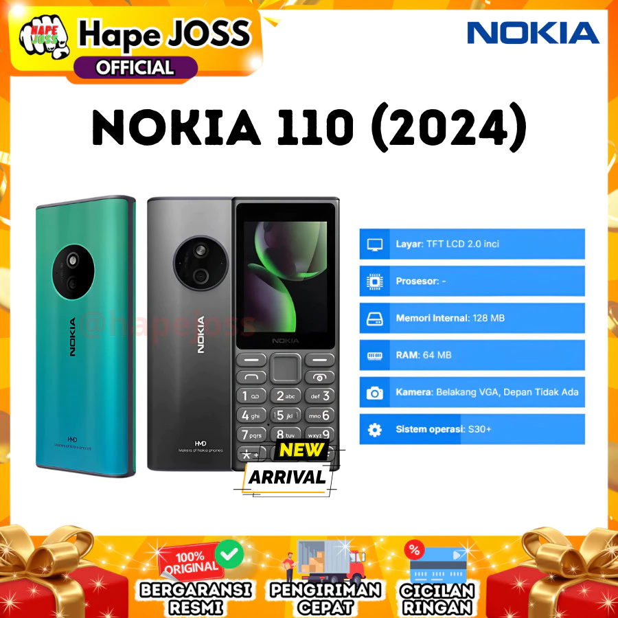 Nokia 110 (2024) HMD Garansi Resmi Indonesia