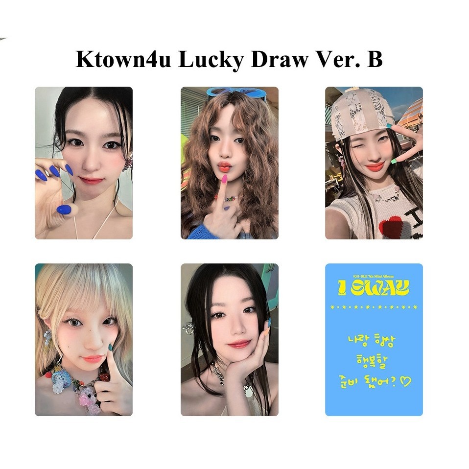 5pcs/set GIDLE I SWAY Lomo Card 7th Mini Album Photocards YUQI