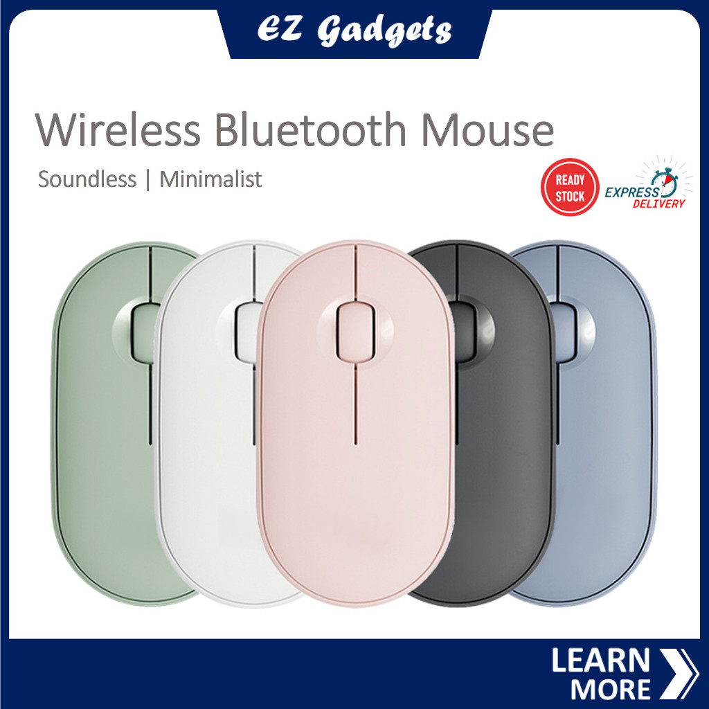Pebble Wireless Bluetooth Mouse Quite Soundless Minimalist Mouse High ...