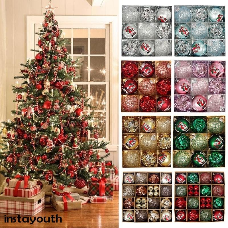 44Pcs 6CM Christmas Balls Decorations Christmas Tree Ornaments Ball