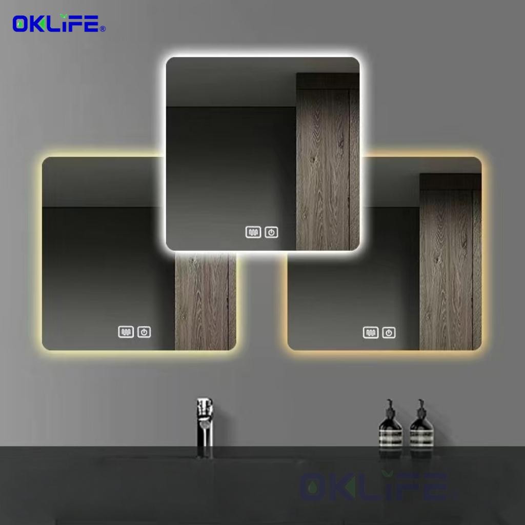Led mirror makeup mirror Bathroom intelligent mirror Adjustable Toilet Mirror alternate view
