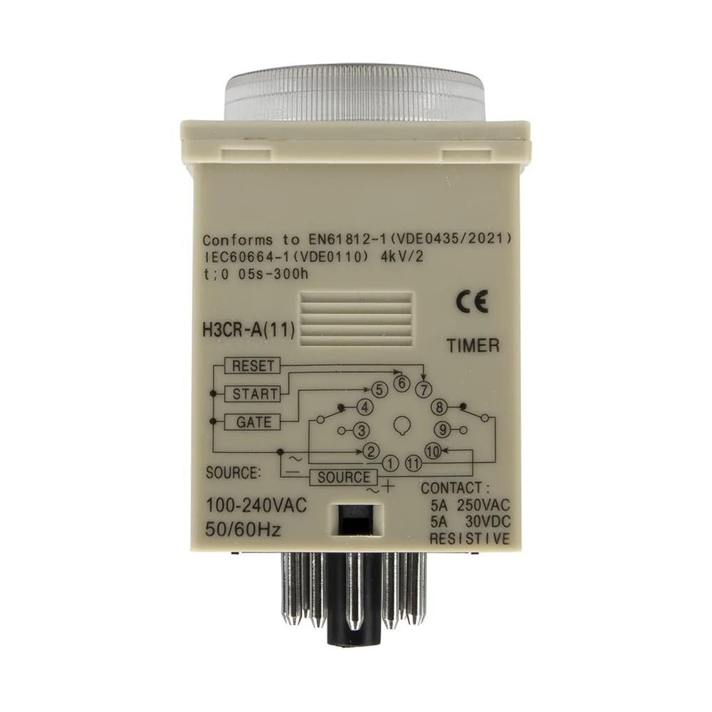 Temporizzatore 12v H3CR-A 11-Pin Gamma Regolabile Ritardo Timer Tempo ...