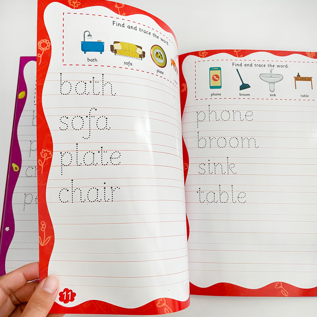 18 Pages Reusable English Word Writing Practice Book- Early Learning ...
