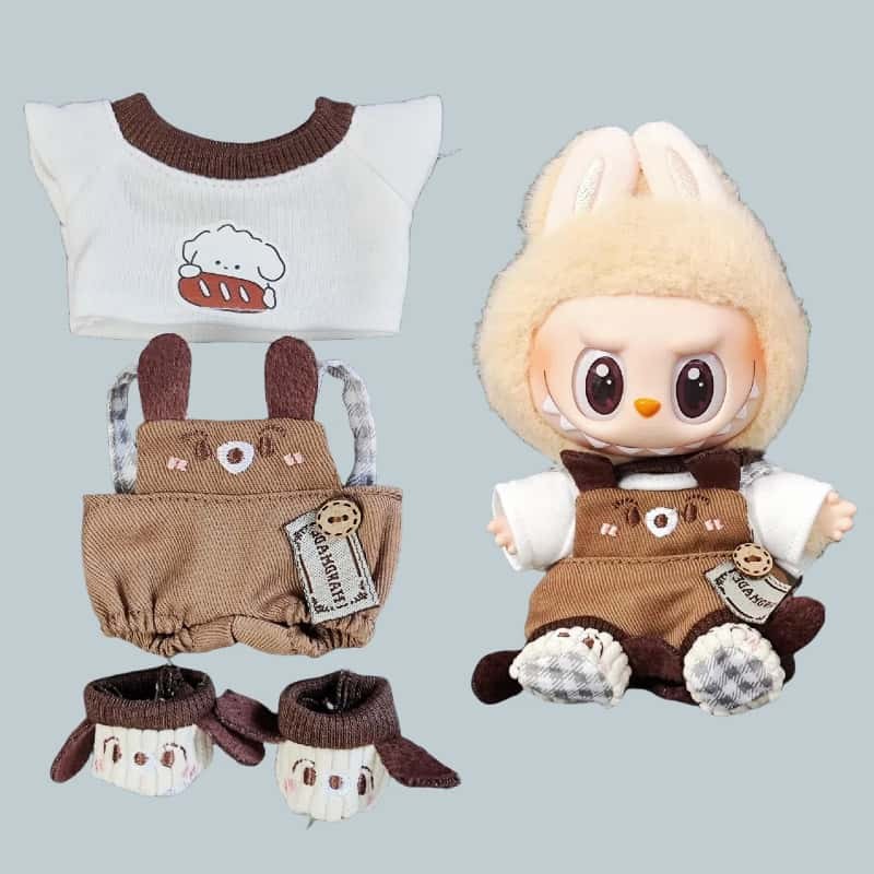 Buy 2 get 1free Labubu clothes pants hat Shoe a complete set |Suitable ...