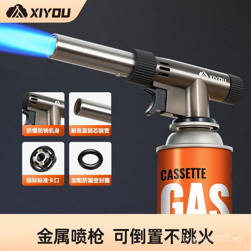 Flame Spray Gun Handheld Flame Spray Canister Igniter for Burning Hair ...