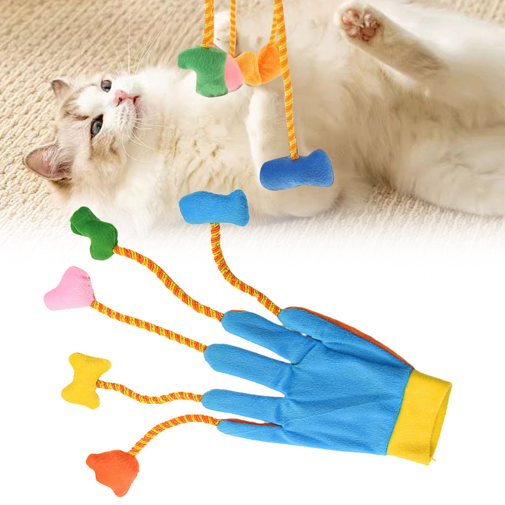 Glove to play with cat sale