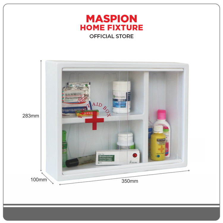 Maspion Frist Aid Box Kotak P3K Dinding Wall Cabinet MK-11 - Gambar 3