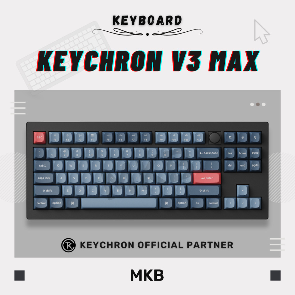 Keychron V3 Max 80% TKL Hot-Swap Custom RGB QMK VIA South Facing ...