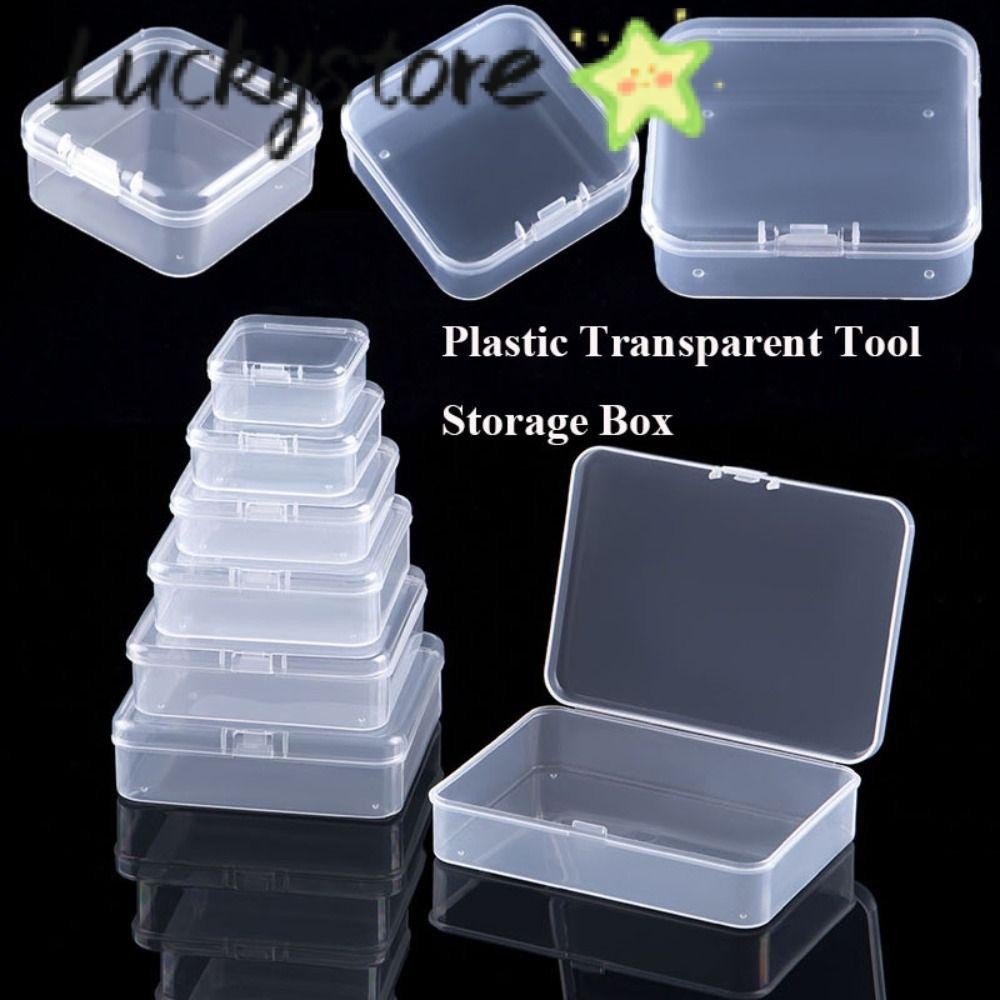 LUCKY Storage Box, Durable Plastic Jewelry Beads Container, Portable ...