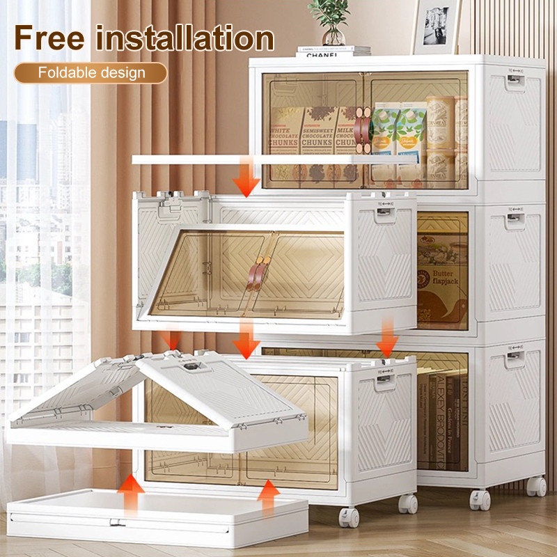 Foldable Cabinet Storage Drawer Chest Stackable Storage Drawer Cabinet ...