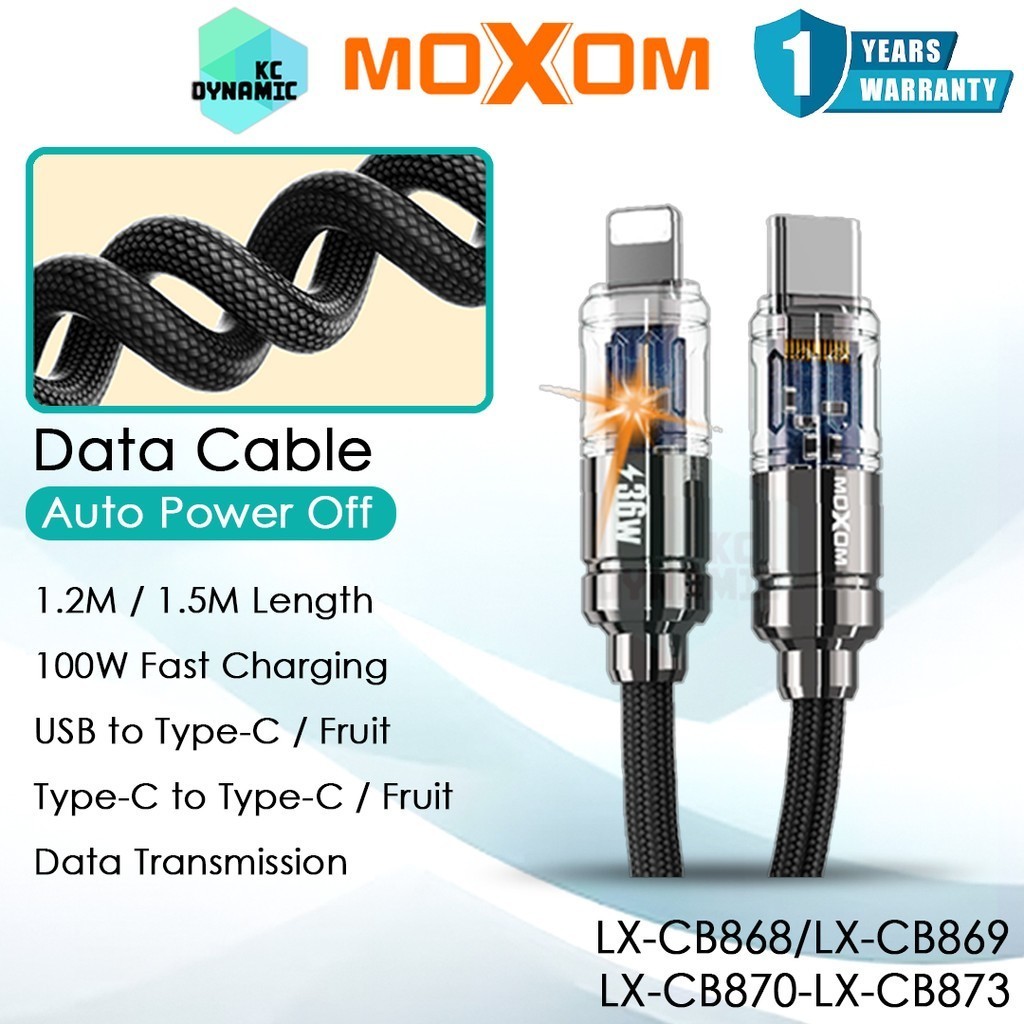 Moxom LX-CB868 Auto Power Off Data Cable Moxom LX-CB869 Fast Charging ...