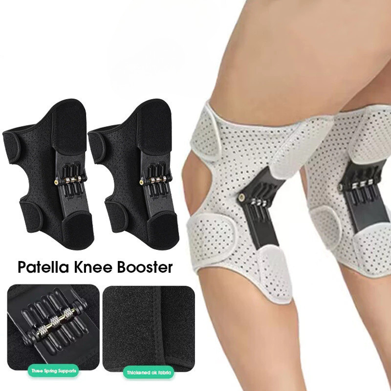 2pcs/set Knee Booster Support Joint Support Knee Pad Non-slip Lift Pain ...