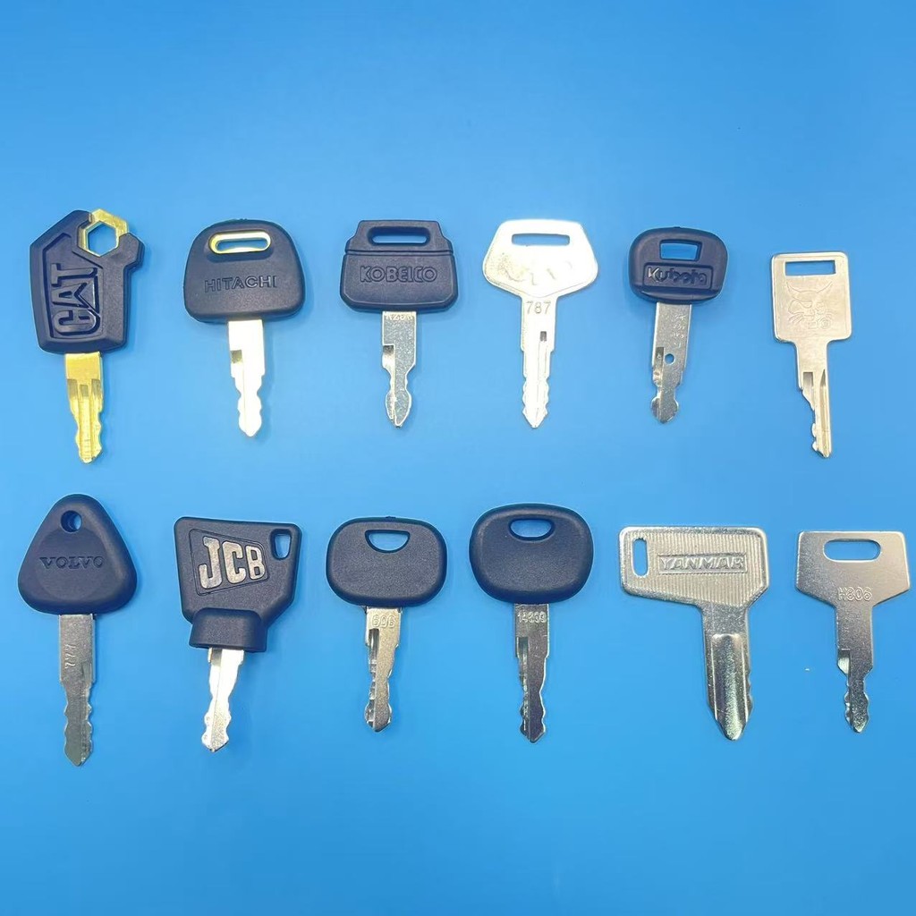 12 Keys Heavy Equipment Construction Ignition Key For Caterpillar Jcb ...