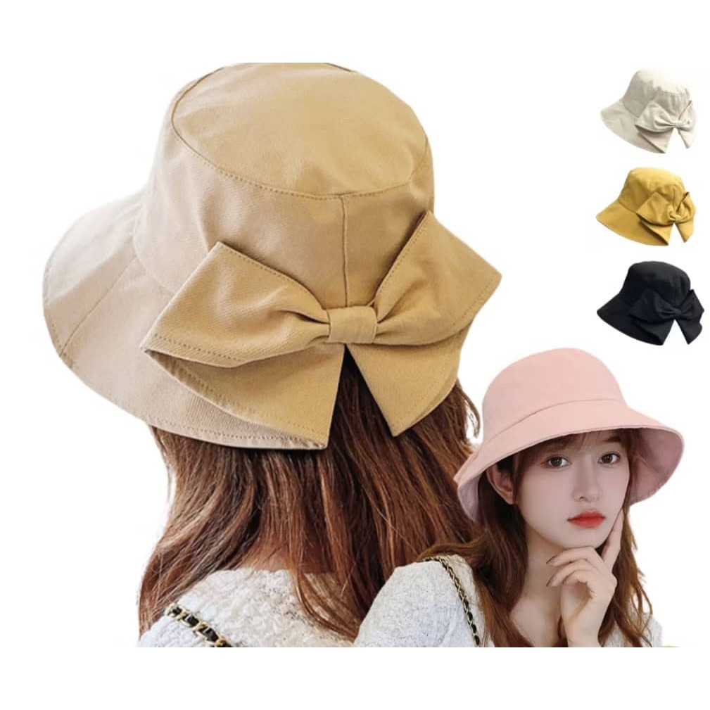 Bowdy Women Sun Hat Sun-proof UV Foldable Bucket Hat Fisherman Cap Topi ...