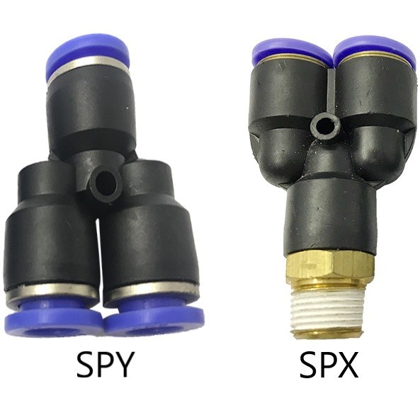 [SG STOCK] SPY/ SPX Series Pneumatic Fitting Reducer 3 Ways Head Air ...