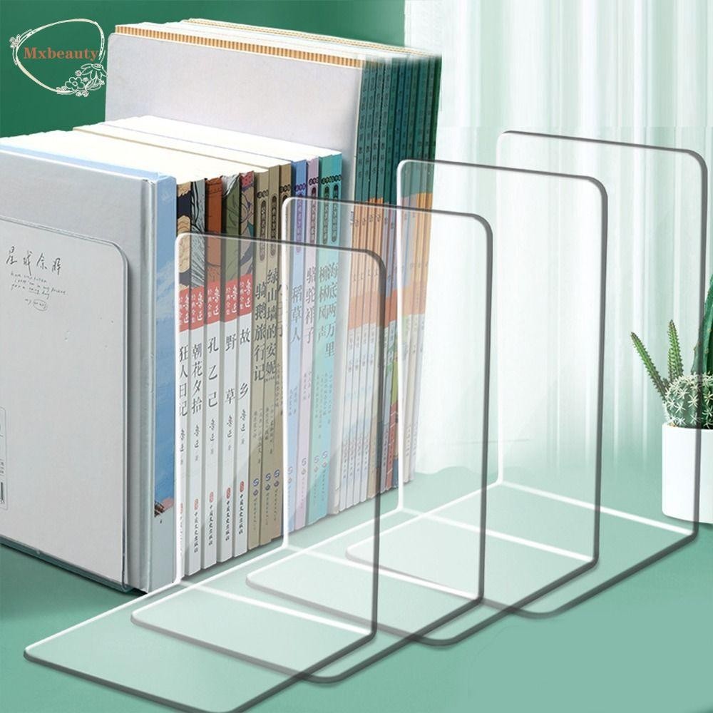 MXBEAUTY Desk Bookends, L-shaped INS Book Stand, Desktop Organizer ...