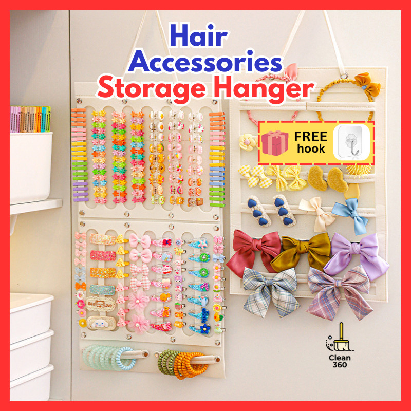 Hair Accessories Organizer Hanging Organizer Aksesori Rambut Wanita ...