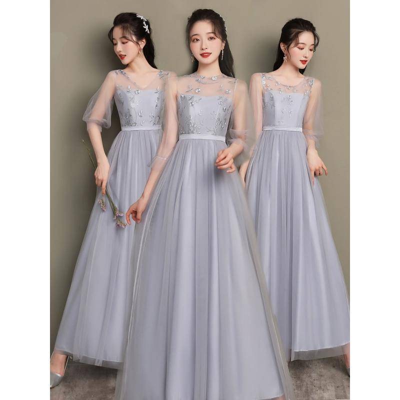 bridesmaid silk dressing gowns Sheath Silk Satin Yellow Long Bridesmaid Dresses, Yellow / 14 / E main image 1
