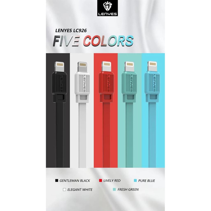 LENYES LC926 Micro Type C Lightning 2.4a anti putus fast charging universal sync data cable kabel ca - Gambar 4
