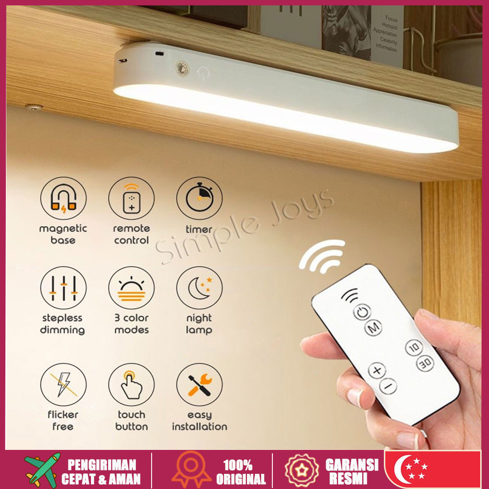 （🔥SG stock🔥）26cm Magnetic Remote Control Usb Desk Lamp Adjustable ...