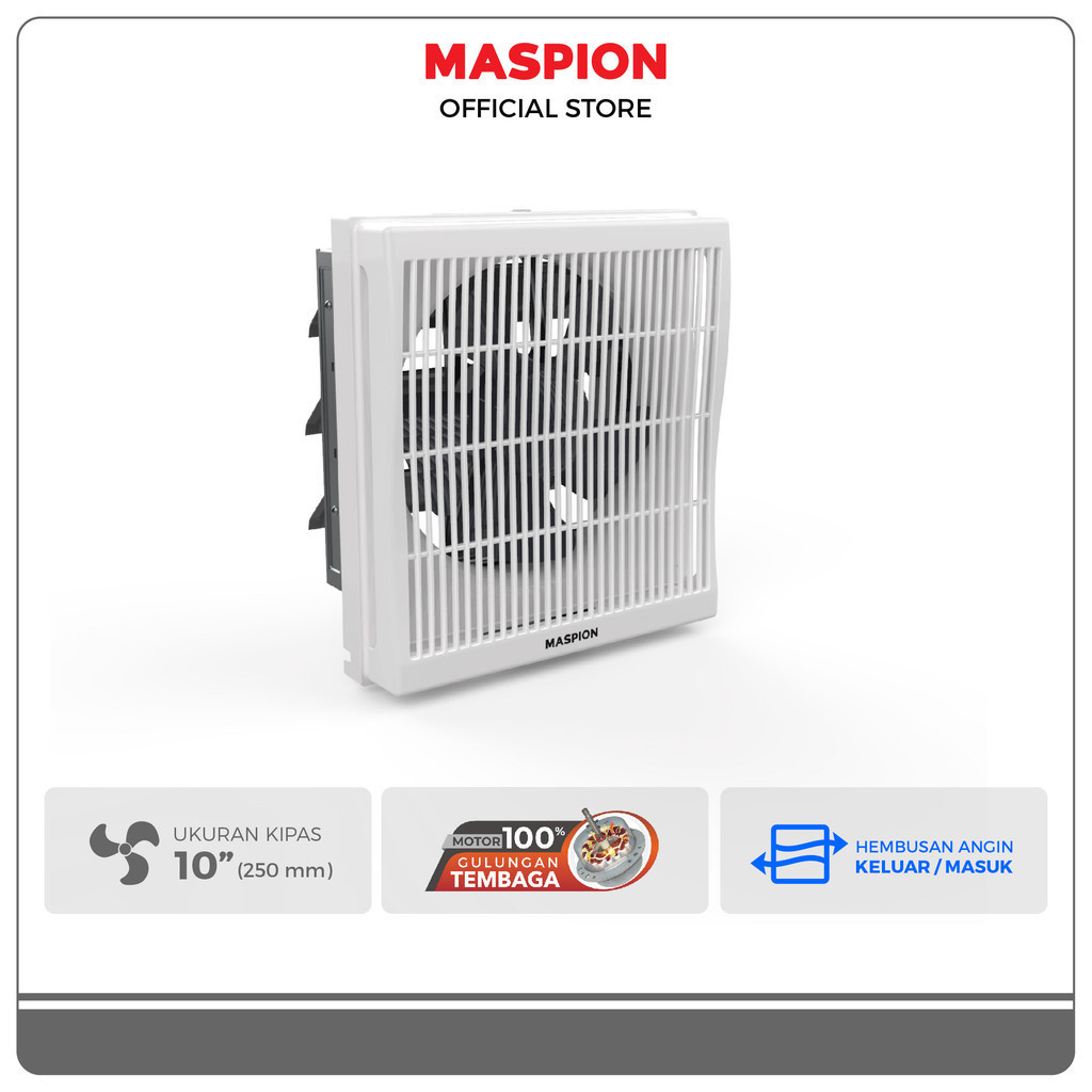 Maspion Ventilating Exhaust Fan Kipas Ventilasi 10 Inch MV-252 NEX - Gambar 2
