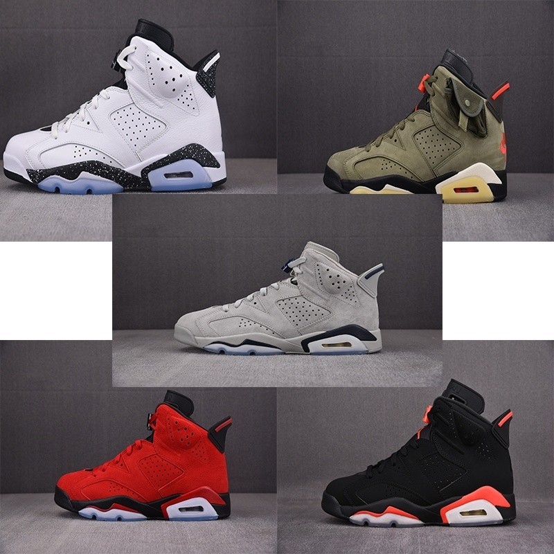 5 color EU40.5 47.5 Ljr 100 Air Jordan 6 Retro AJ6 sneaker for men shoes Shopee Singapore